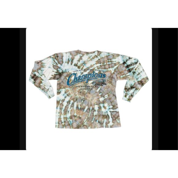 Vintage 1998 Jacksonville Jaguars Tie-Dye Long Sleeve - Picture 1 of 3